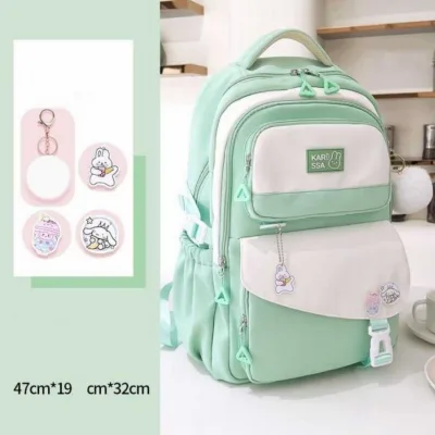 🎒 Premium Kids School Backpack Combo (Any 2 Bags) – Purple, Mint Green, Black & Pink | Only ৳1600